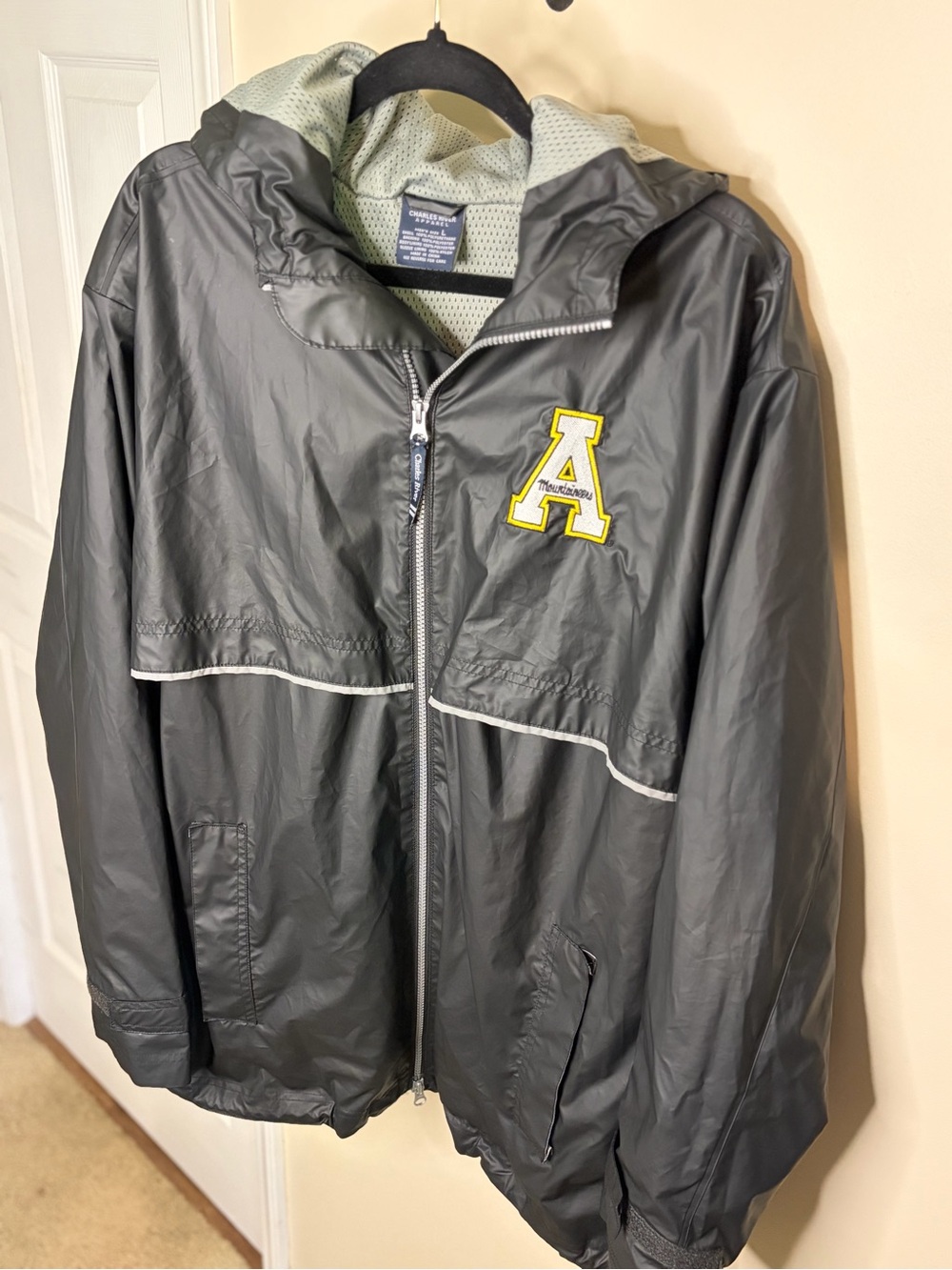 Appalachian State Charles River Apparel Men's Hooded Raincoat #1307